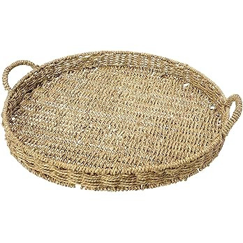 Household Essentials, Natural Woven Seagrass Tray | Amazon (US)