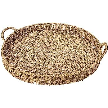 Household Essentials, Natural Woven Seagrass Tray | Amazon (US)