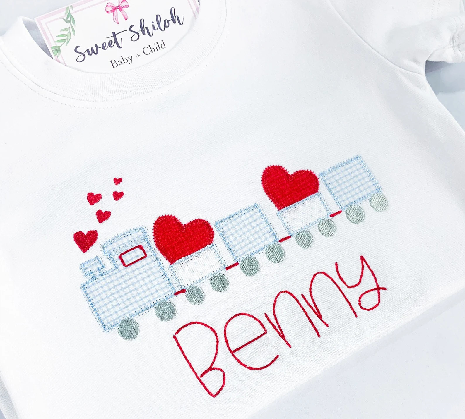 Boys Train Valentine Shirt, Babys 1st Valentines Day Outfit, Baby Boy Train Tee, Baby Train Monog... | Etsy (US)