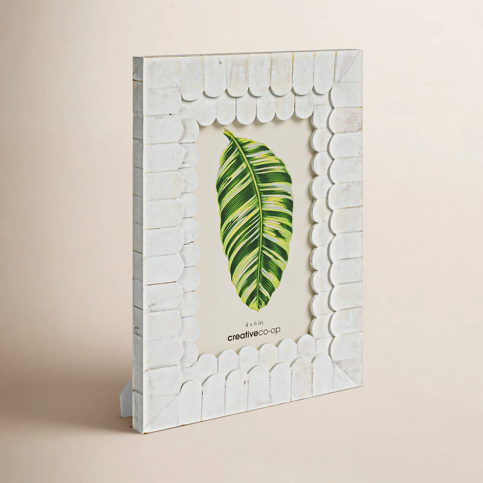 Langham White Bone Embossed Picture Frame | Wayfair North America
