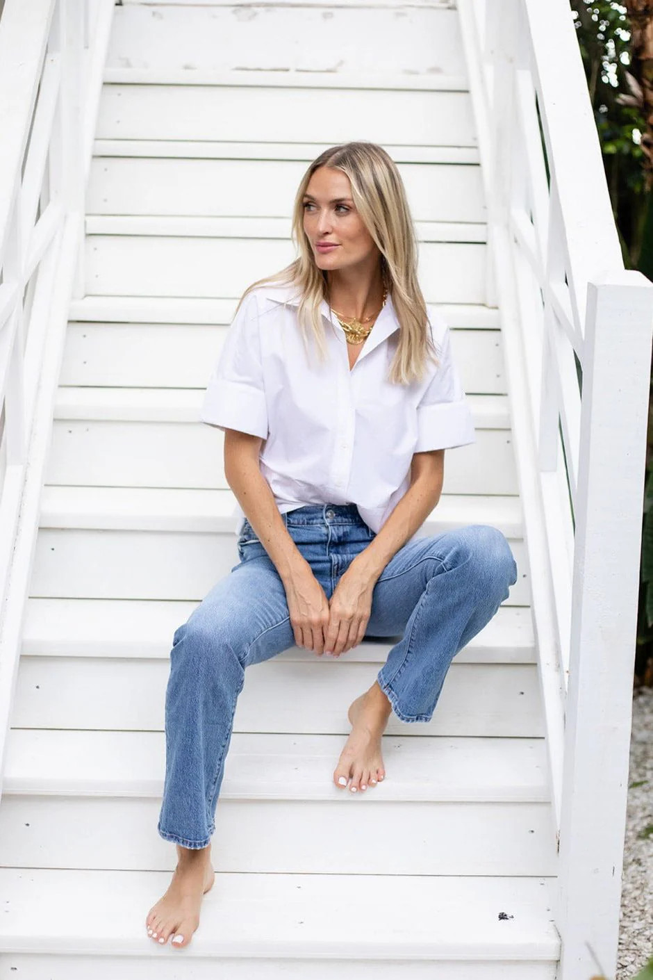 The Antibes Shirt - Blanc | Julia Amory