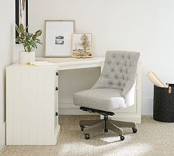 Hayes Tufted Swivel Desk Chair | Pottery Barn (US)