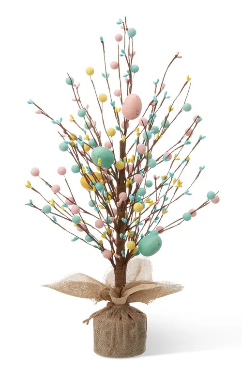 Glitzhome 18"H Easter Egg Table Tree Decor in Blue at Nordstrom, Size Medium | Nordstrom