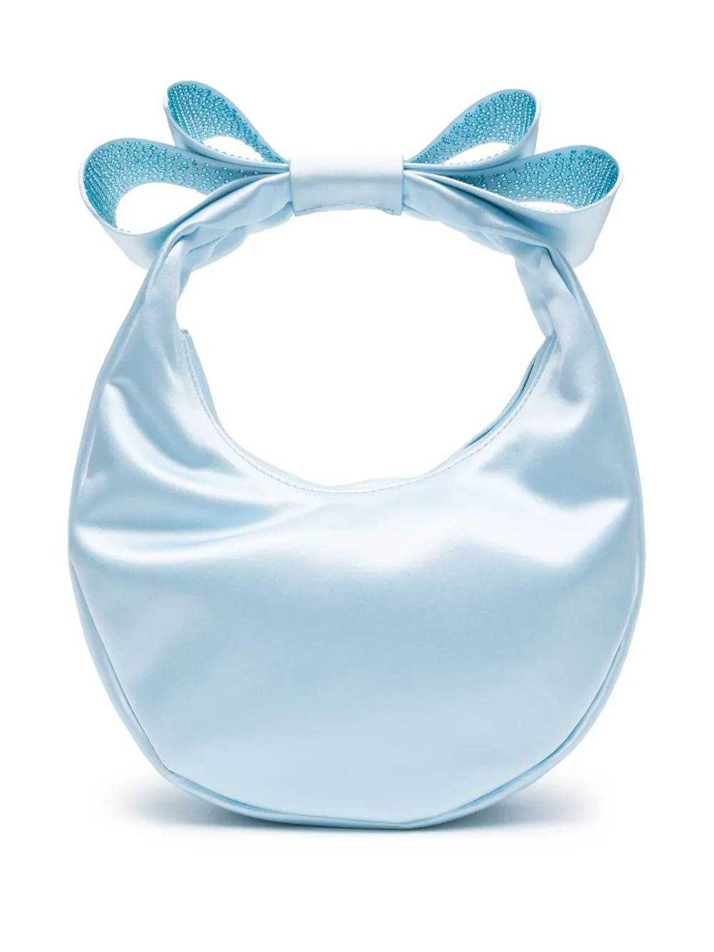 MACH & MACH bow-detail Satin Tote Bag | Blue | FARFETCH | Farfetch Global