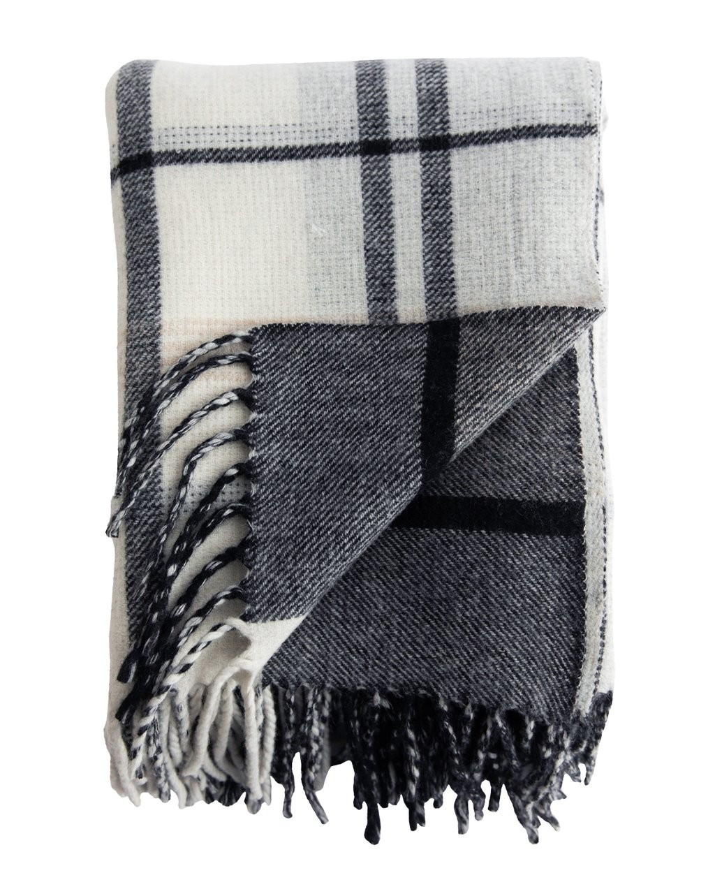 Woven Wool Plaid Throw | McGee & Co.
