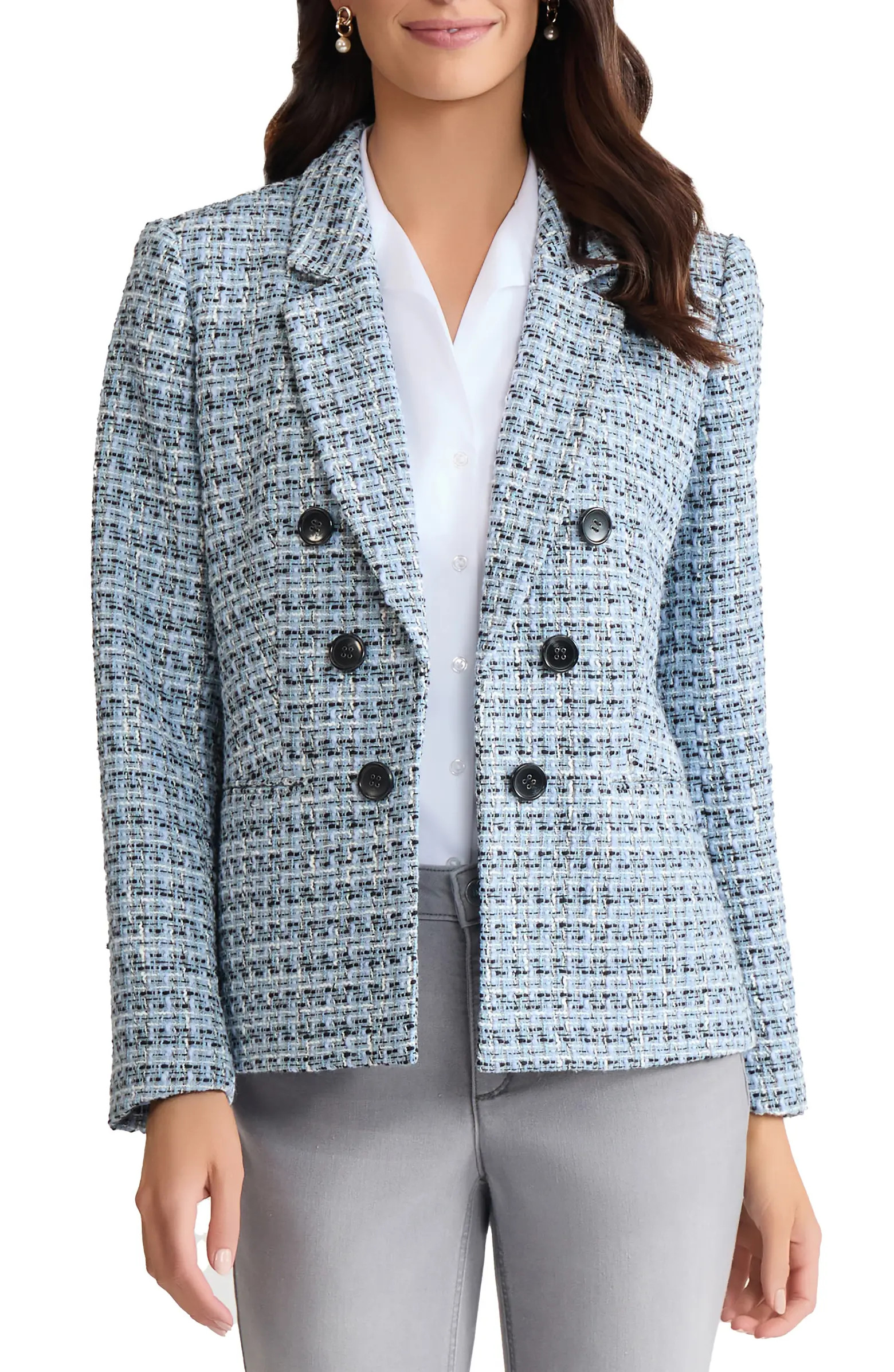 Faux Double Breasted Tweed Jacket | Nordstrom