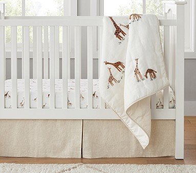 Goldie Giraffe Baby Quilt | Pottery Barn Kids