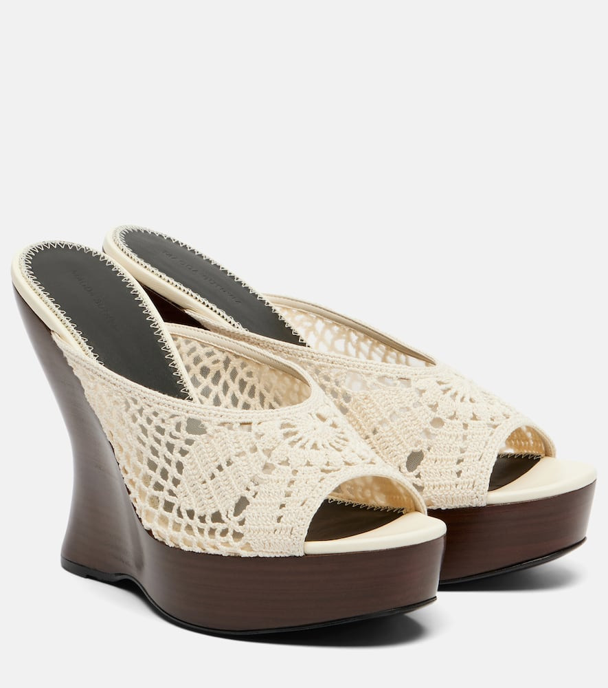 Magda Butrym Crochet wedge sandals | Mytheresa (INTL)