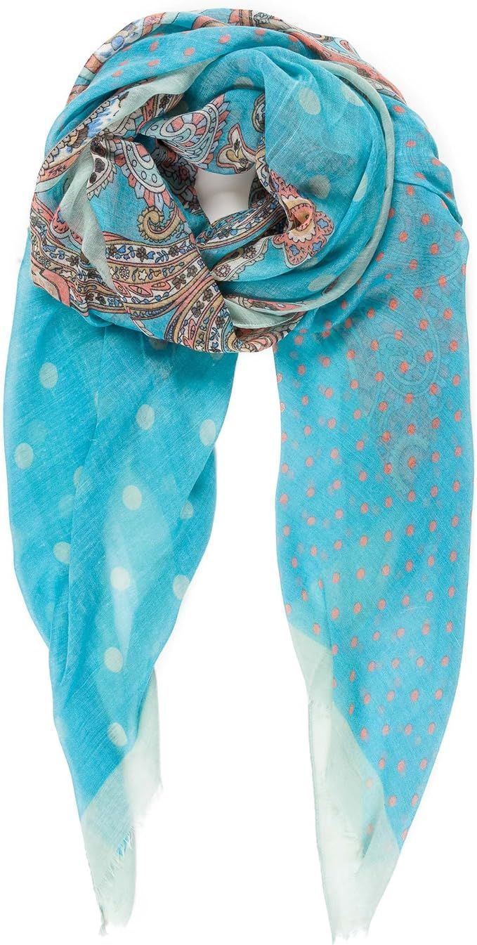 MELIFLUOS DESIGNED IN SPAIN Scarf for Women Lightweight Paisley Fashion for Spring Summer Fall Sc... | Amazon (US)