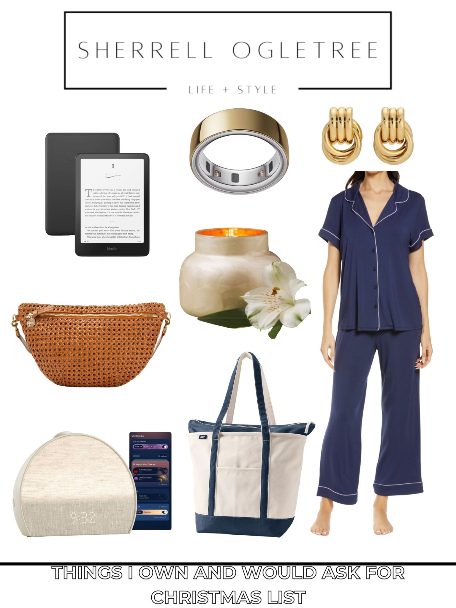 I own all of these and would hands down ask for them for Christmas if I didn' t have them. Would buy again and again.

Oura ring, kindle, earrings, fanny, tote, pajamas, hatch alarm clock, candle, Christmas gifts, for her, gifts for mom, gifts for wife, gift ideas 

 #LTKCyberWeek #LTKGiftGuide #LTKHoliday