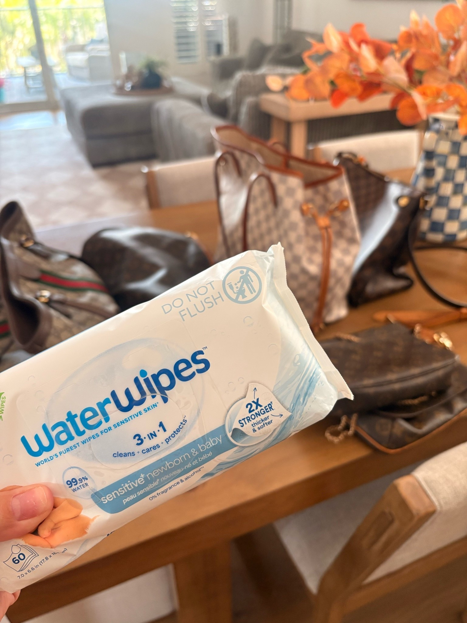 Wipe down your designer handbags with these!