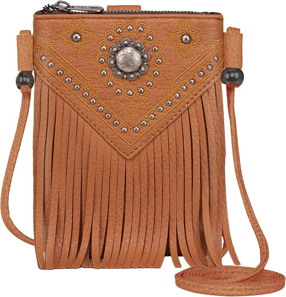 Montana West Small Crossbody Cell Phone Purses for Women Western Crossbody Bag Wallet Pouch | Amazon (US)