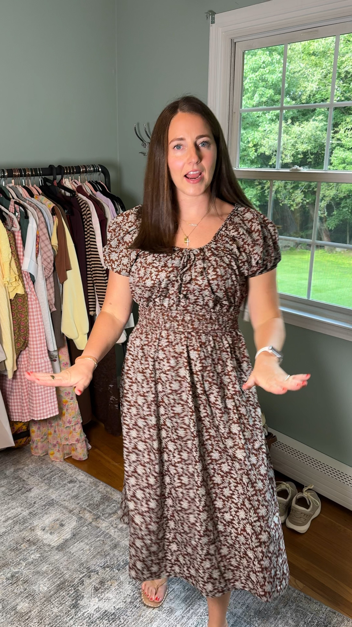 This dress reminds me of something from abercrombie or anthro but the price is way less!!! It's GORG

Wearing size small  

 #LTKootd #LTKmomlife