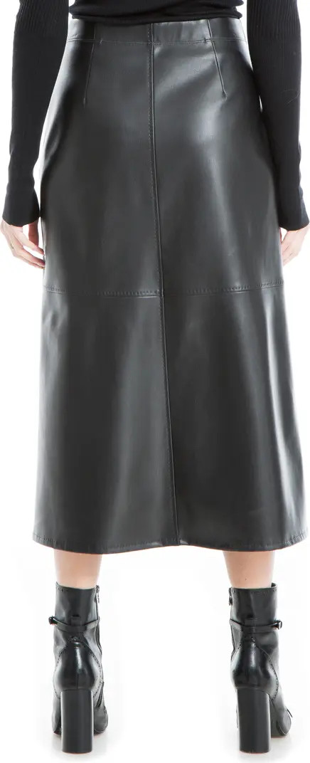MAX STUDIO Faux Leather A-Line Skirt | Nordstromrack | Nordstrom Rack
