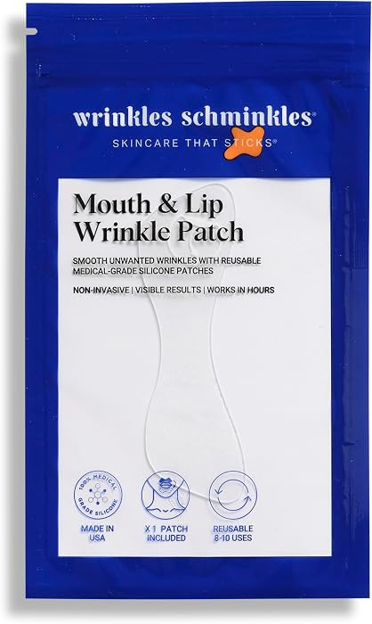 Wrinkles Schminkles Mouth & Lip Wrinkle Patch, 1-Pack, Reusable Hypoallergenic Medical Grad Silic... | Amazon (US)