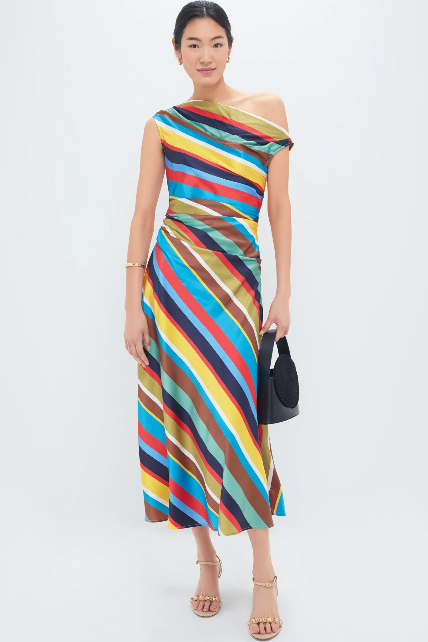 Market Stripe Phare Silk Dress | Tuckernuck (US)