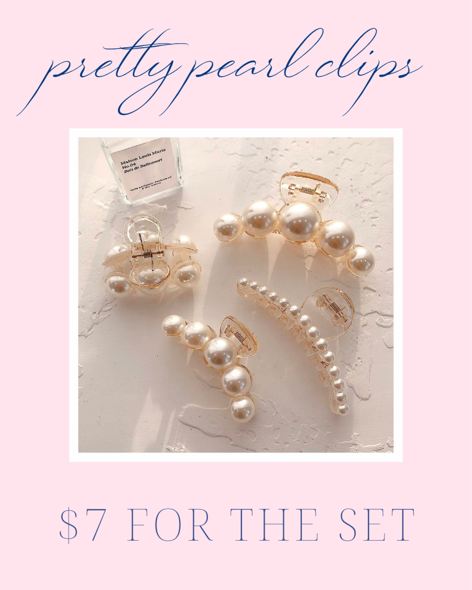 pretty little things | claw clip set | pearl | hair clips for women | claw clips | beauty | preppy style | gold | Amazon finds | Amazon style | Amazon beauty 

#LTKstyletip #LTKbeauty