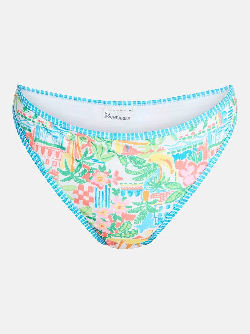 No Boundaries Mid Rise Bikini Bottoms, Women's XXS-XXL | Walmart (US)