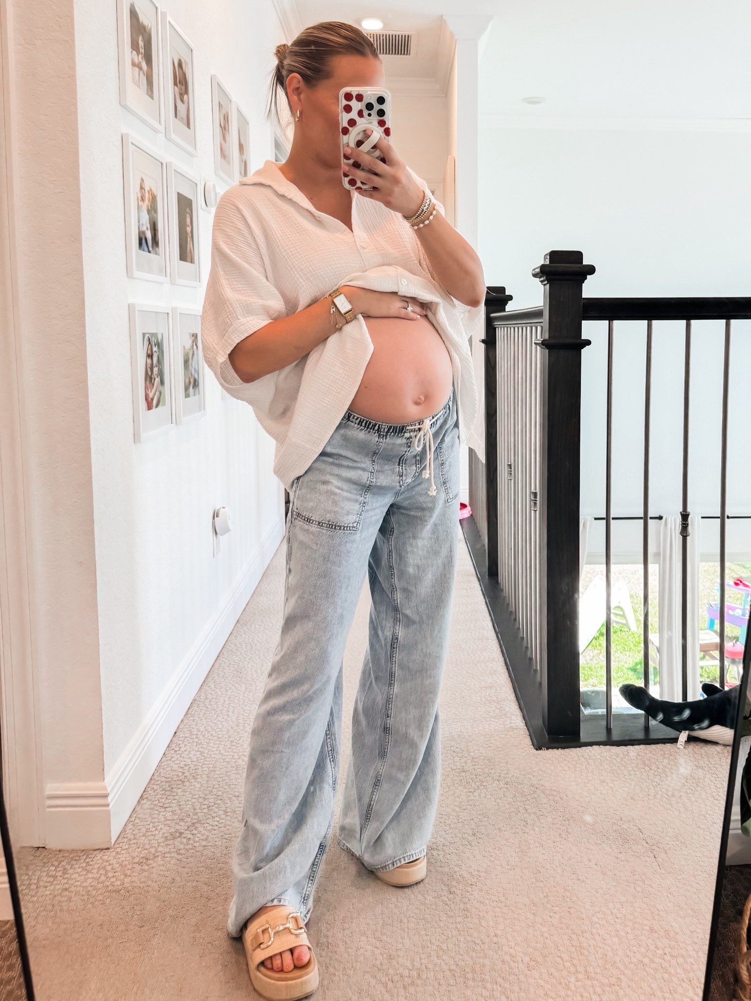 Non maternity pants! But definitely bump friendly and so comfortable!!!!
Wearing size regular small 

#LTKBump #LTKootd #LTKPetite