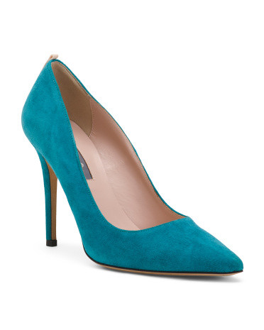 Made In Italy Suede Fawn Classic Dress Pumps | TJ Maxx
