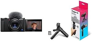 Sony ZV-1 Camera for Content Creators and Vloggers with Vlogger Accessory Kit Black | Amazon (US)