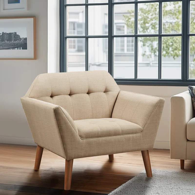 Petrin Wide Mid-Century Modern Lounge Chair | Wayfair North America
