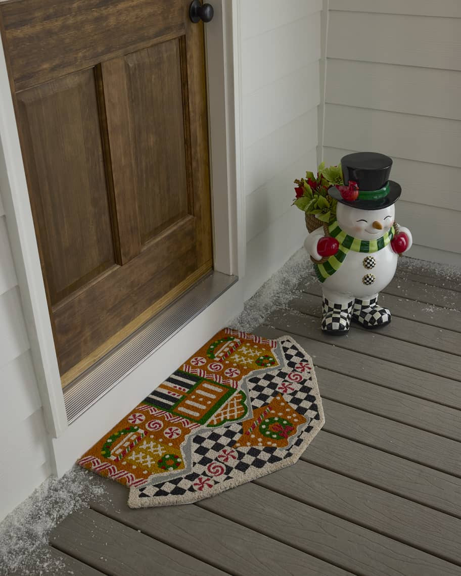 MacKenzie-Childs Gingerbread House Entrance Mat | Neiman Marcus