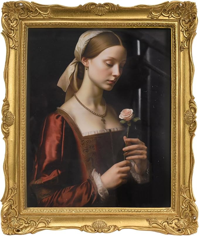 Vintage 8x10 Picture Frame Gold, Textured Antique Picture Frames with Embossed Flower Design, Orn... | Amazon (US)