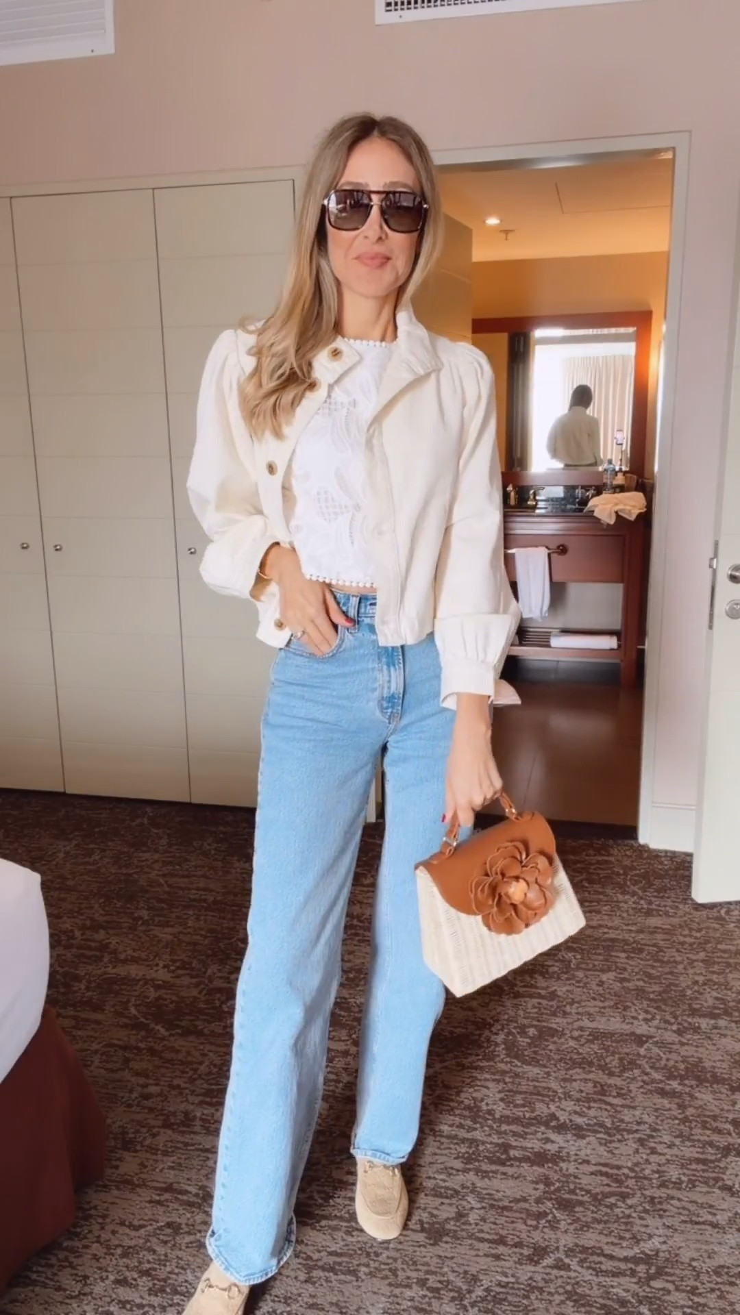 Casual & chic outfit I wore in Lima - Peru 
Light and stylish jacket 
Wearing a size small 
Gucci loafers very comfortable and so stylish

#LTKU #LTKSeasonal #LTKgrwm