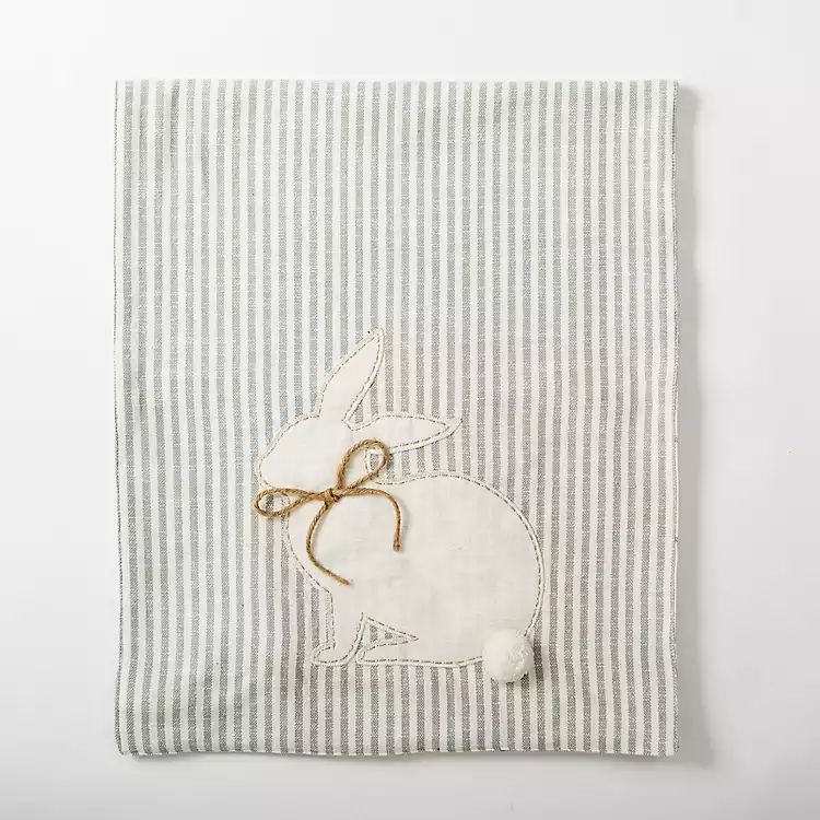 New! Striped Easter Bunny Patch Table Runner | Kirkland's Home