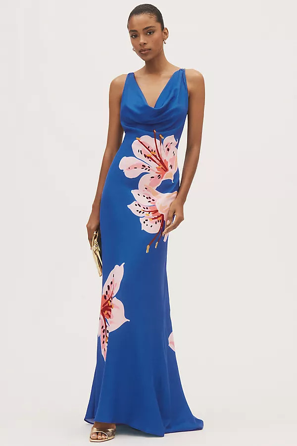LEO LIN Imogen Silk Blend Maxi Dress | Anthropologie (US)