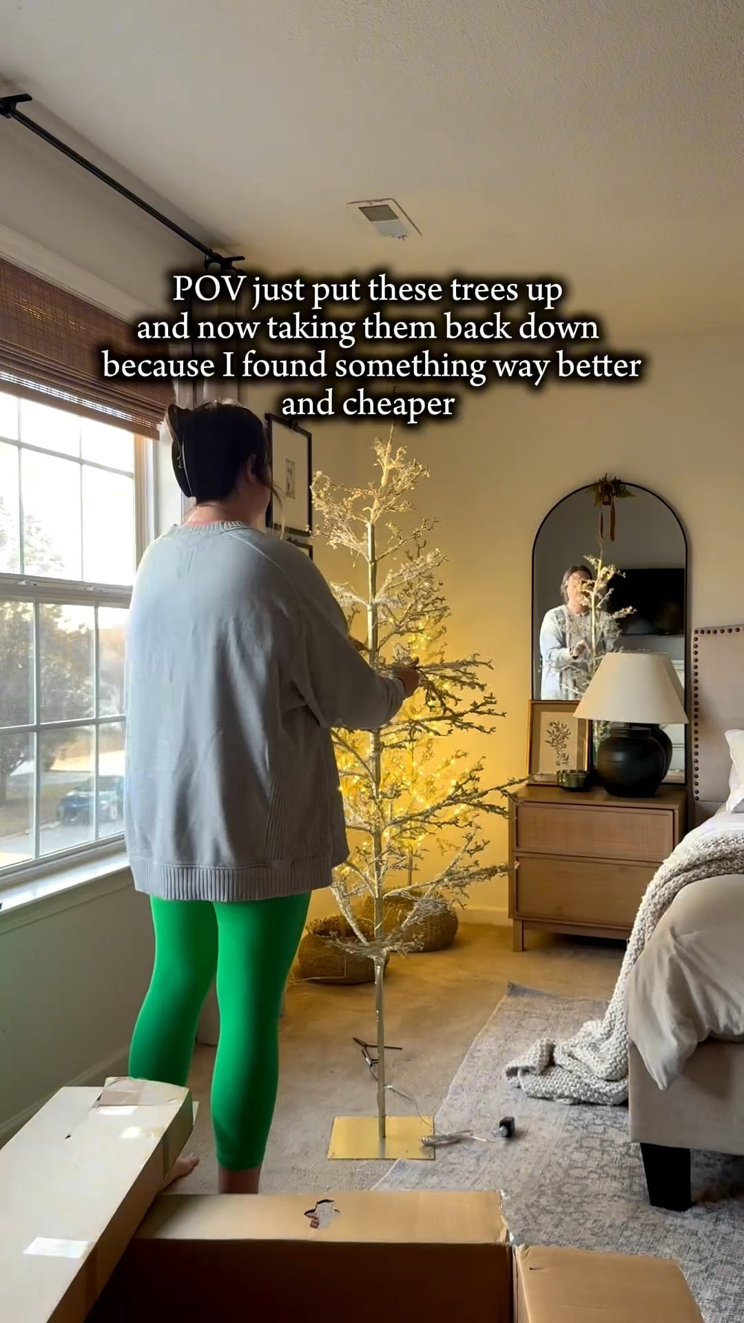 Comparison of the gold twinkle trees! 

#LTKHome #LTKHoliday #LTKstorytime