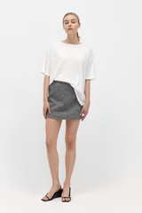 Twill Mini Skirt - Ink Twill | St. Agni