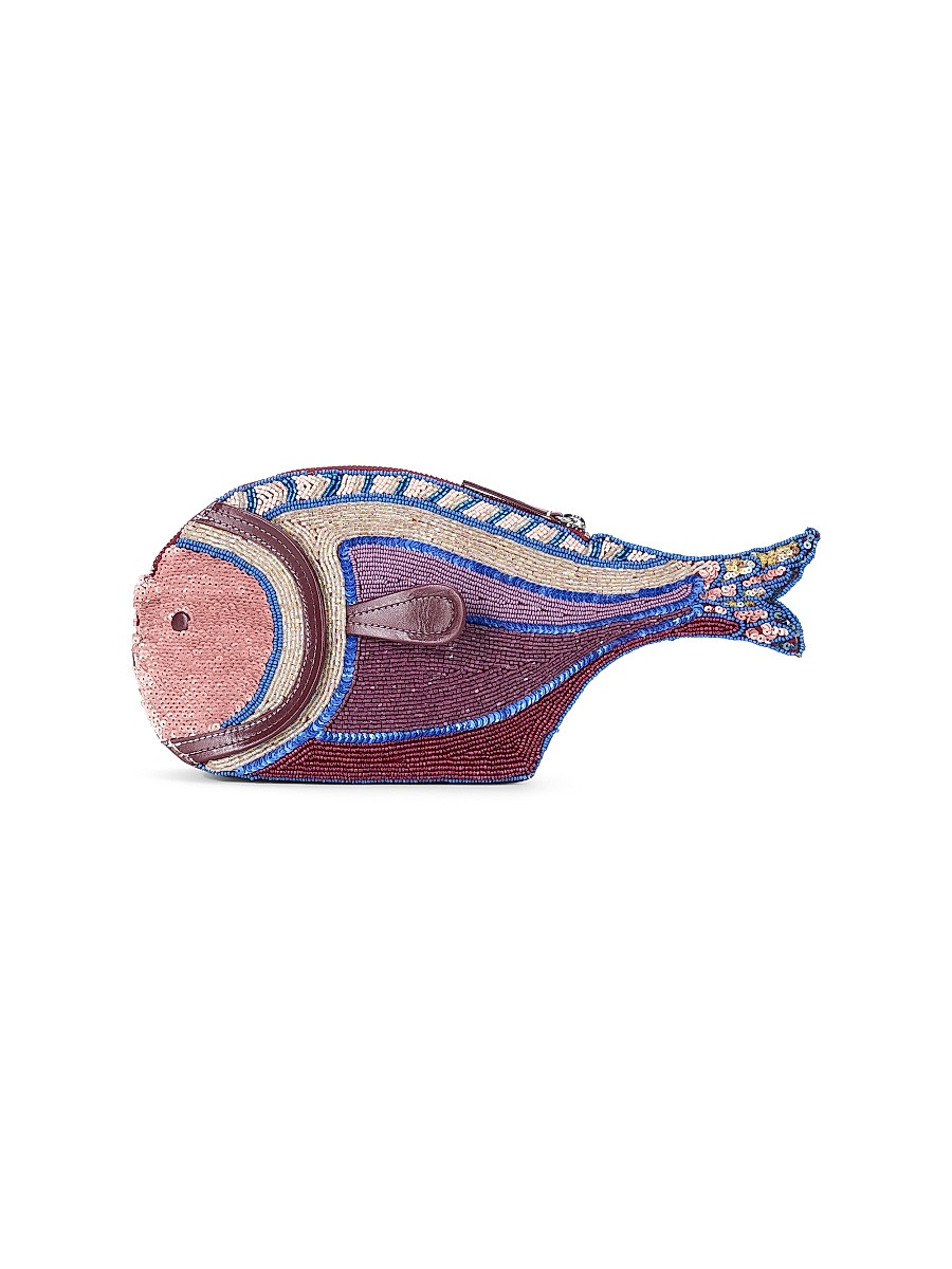 Women's Pesce Beaded Clutch - Ultraviolet | Saks Fifth Avenue