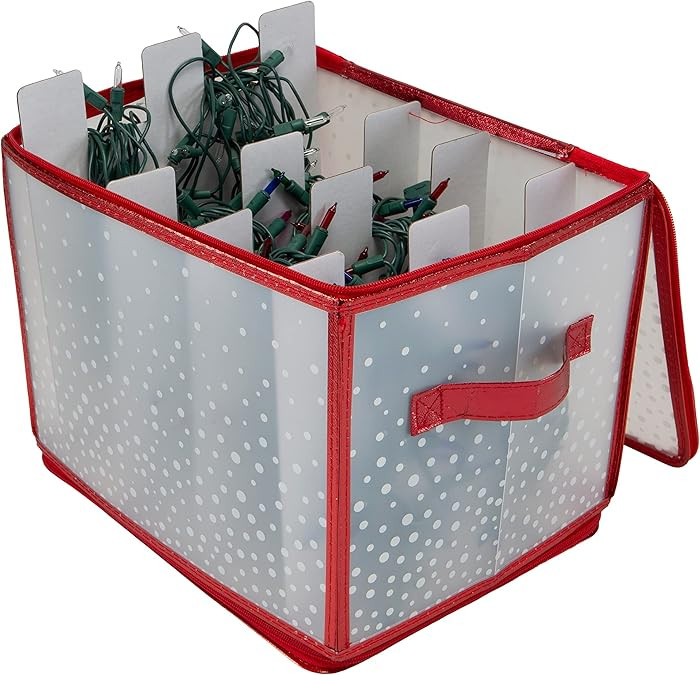 Simplify Holiday Light Organizer Box | Holds 500 Lights | Christmas Storage | Tree String Lights ... | Amazon (US)