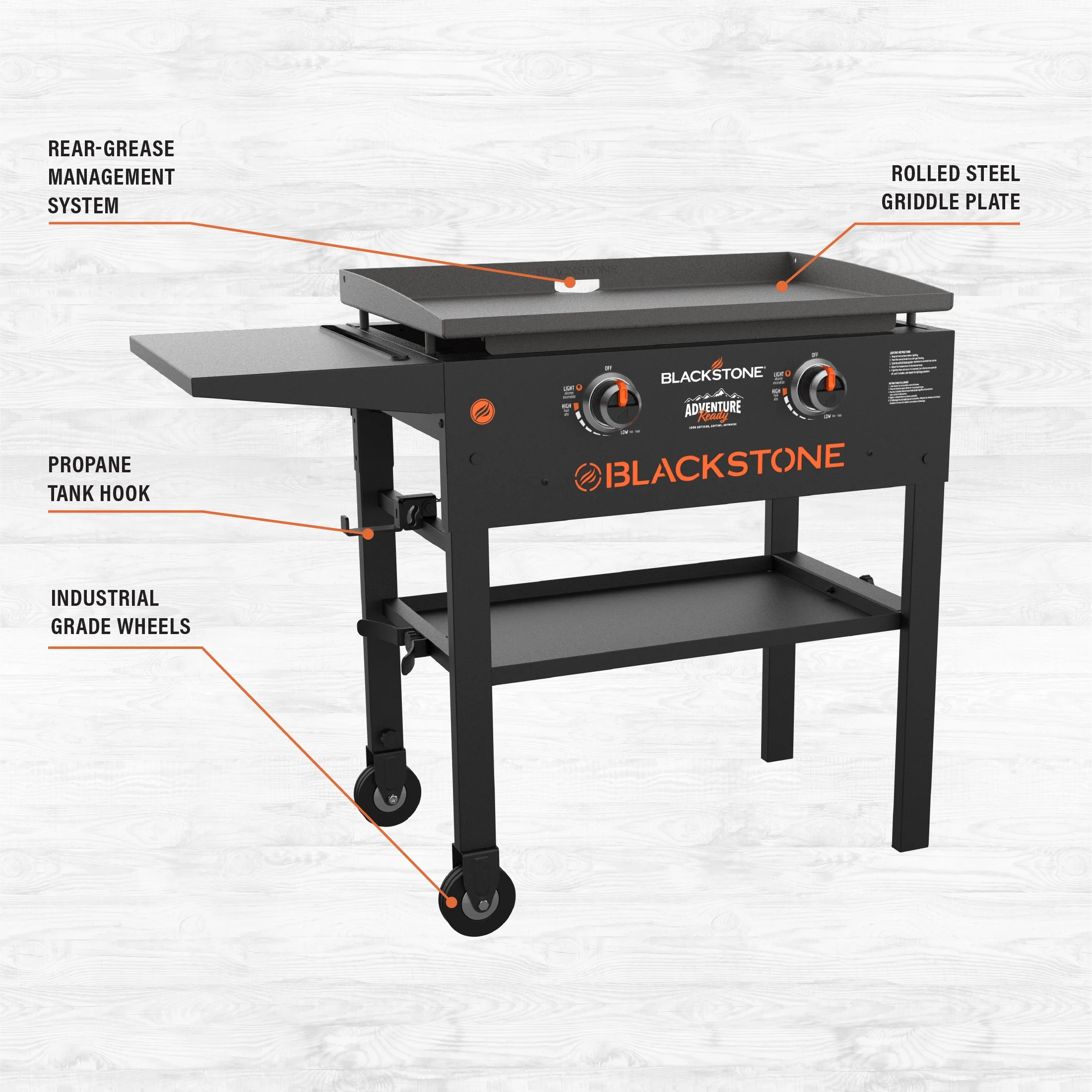 Blackstone Adventure Ready 2-Burner 28" Griddle Cooking Station | Walmart (US)