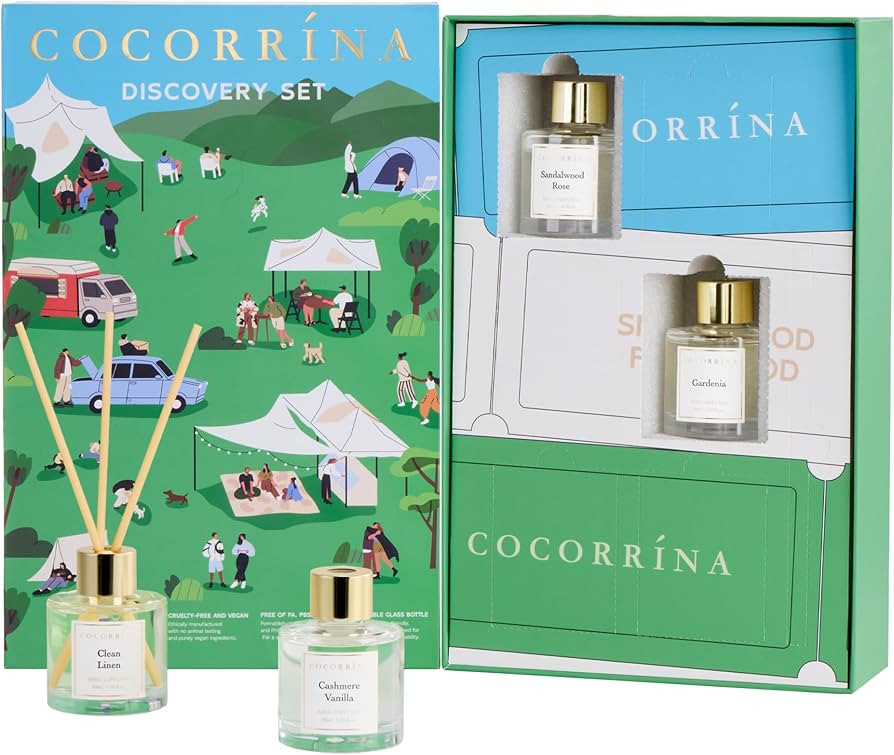 COCORR\u00cdNA Reed Diffuser Set of 6, 10.2oz Scented Oil Diffuser with Sticks, Aromatherapy Esse... | Amazon (US)