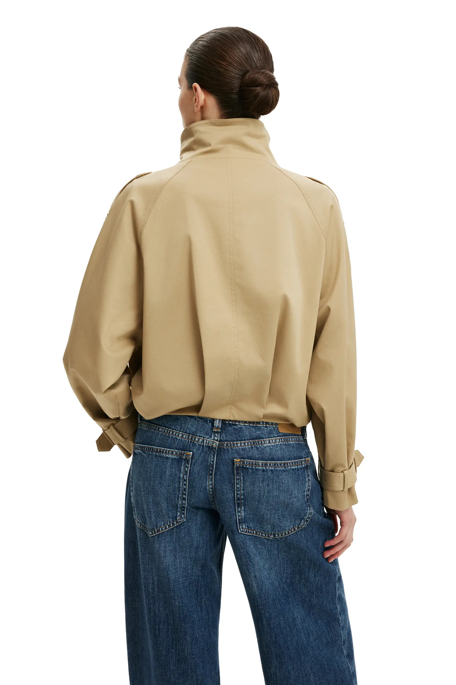 Cotton On Women's Porter Cropped Trench in Sand at Nordstrom, Size Large/x-Large | Nordstrom