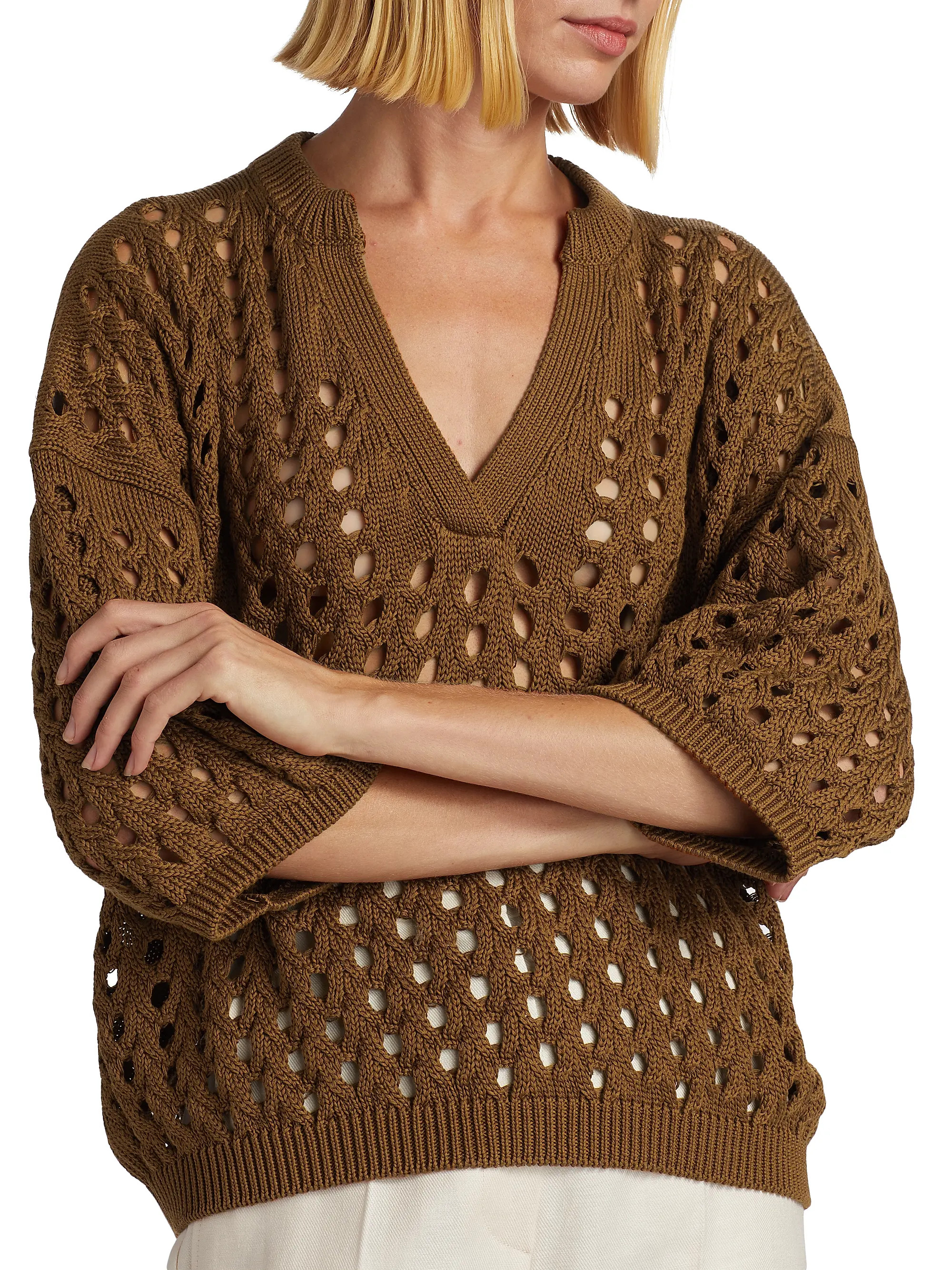 Ottuso Knitted Cotton Top | Saks Fifth Avenue