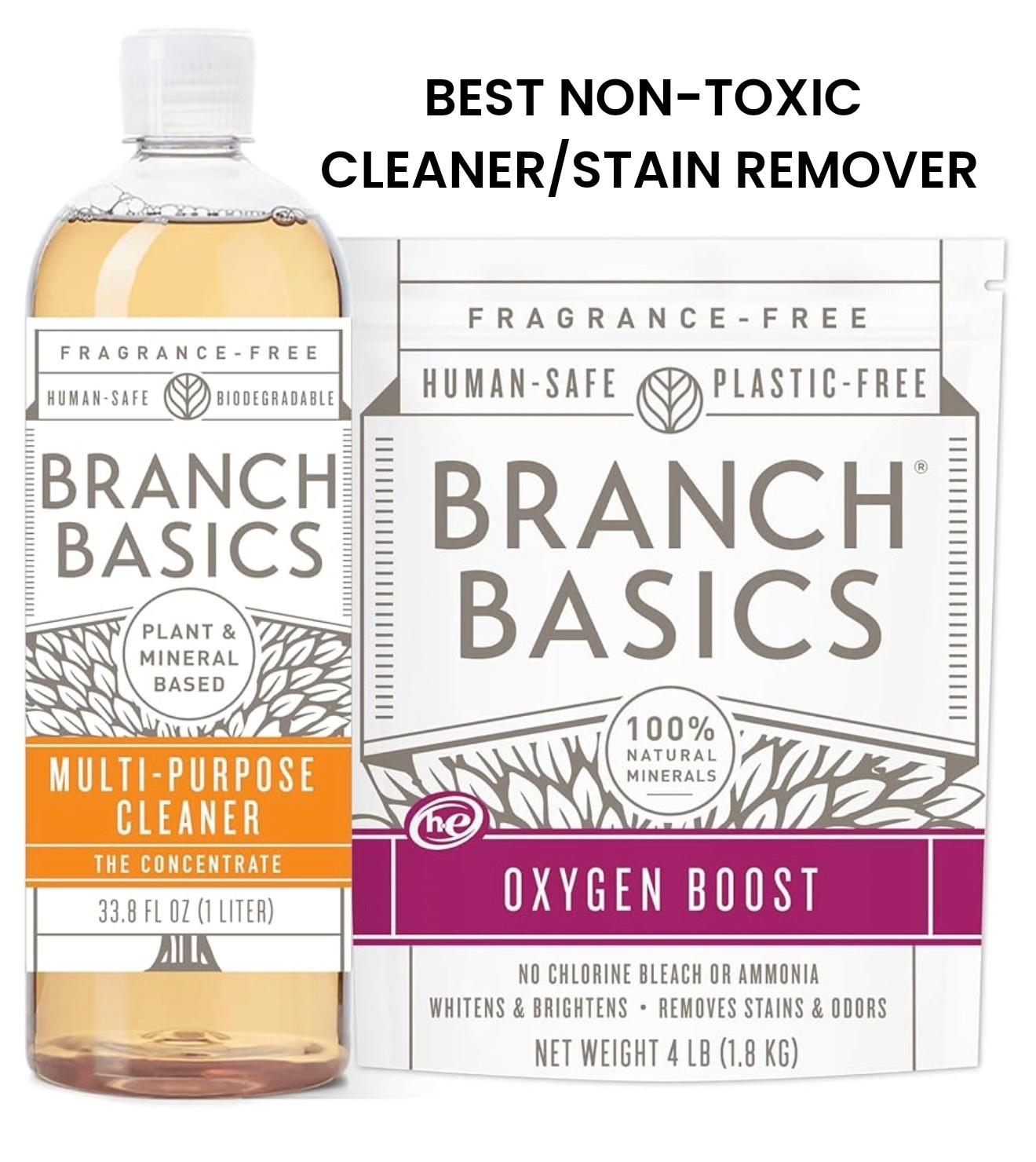 Best non-toxic multi purpose cleaner and stain remover. The oxygen boost is amazing! Works to remove tough stains on clothes, floors, counter tops etc 