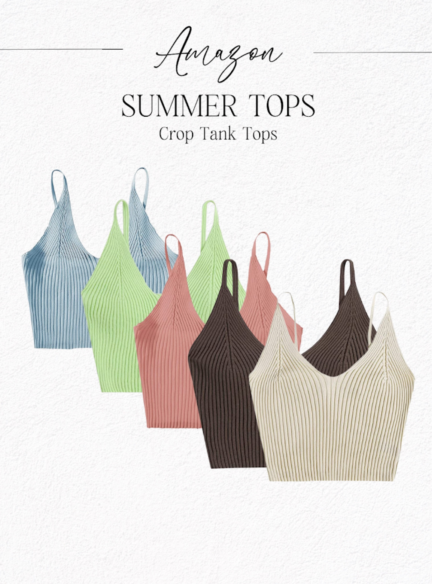 Summer Tops | Summer Outfits | Cute Tank Tops | Crop Tops | Amazon Must-Haves 

#LTKFind #LTKstyletip #LTKSeasonal