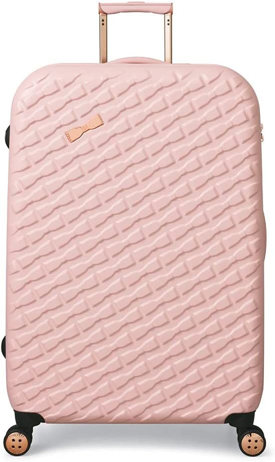 Ted Baker Women's Belle Fashion Lightweight Hardshell Spinner Luggage (Pink, Checked-Large 30-Inc... | Amazon (US)