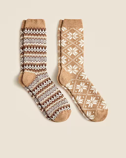 Fair Isle trouser socks two-pack | J. Crew US