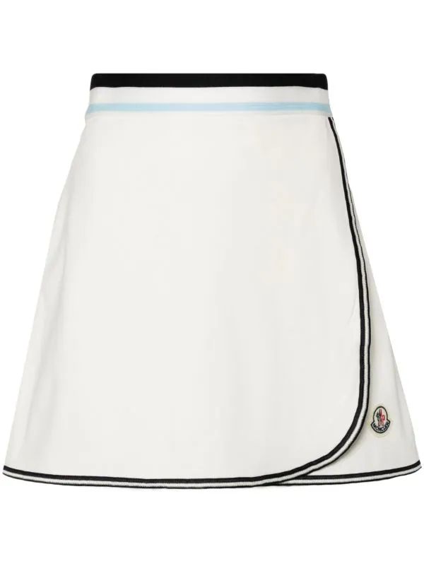 Moncler logo-appliqué Wrap Tennis Skirt - Farfetch | Farfetch Global