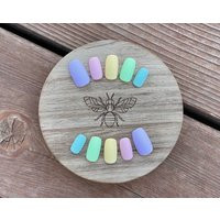 Pastel Easter Spring Colorful Matte Or Gloss Press On Nails | Etsy (US)