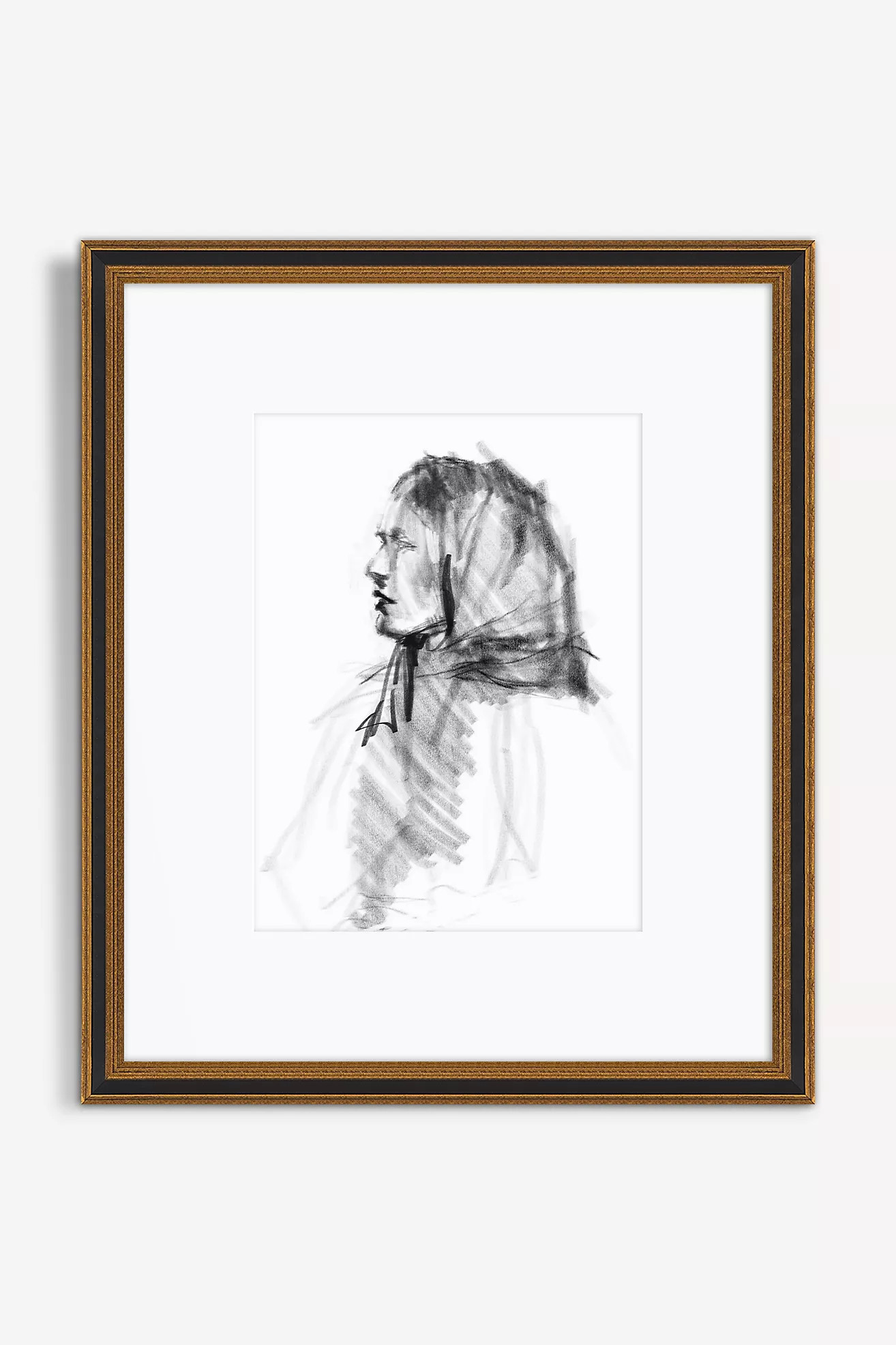 Ukrainian Women Sketch Wall Art | Anthropologie (US)