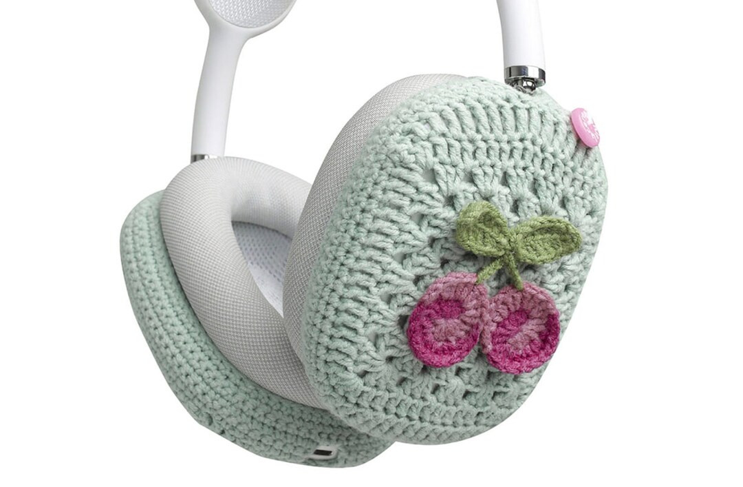 Cherry AirPods Max Case, Star AirPods Max Crochet Headphone Covers, Flower Handmade Knitting Airp... | Etsy (US)