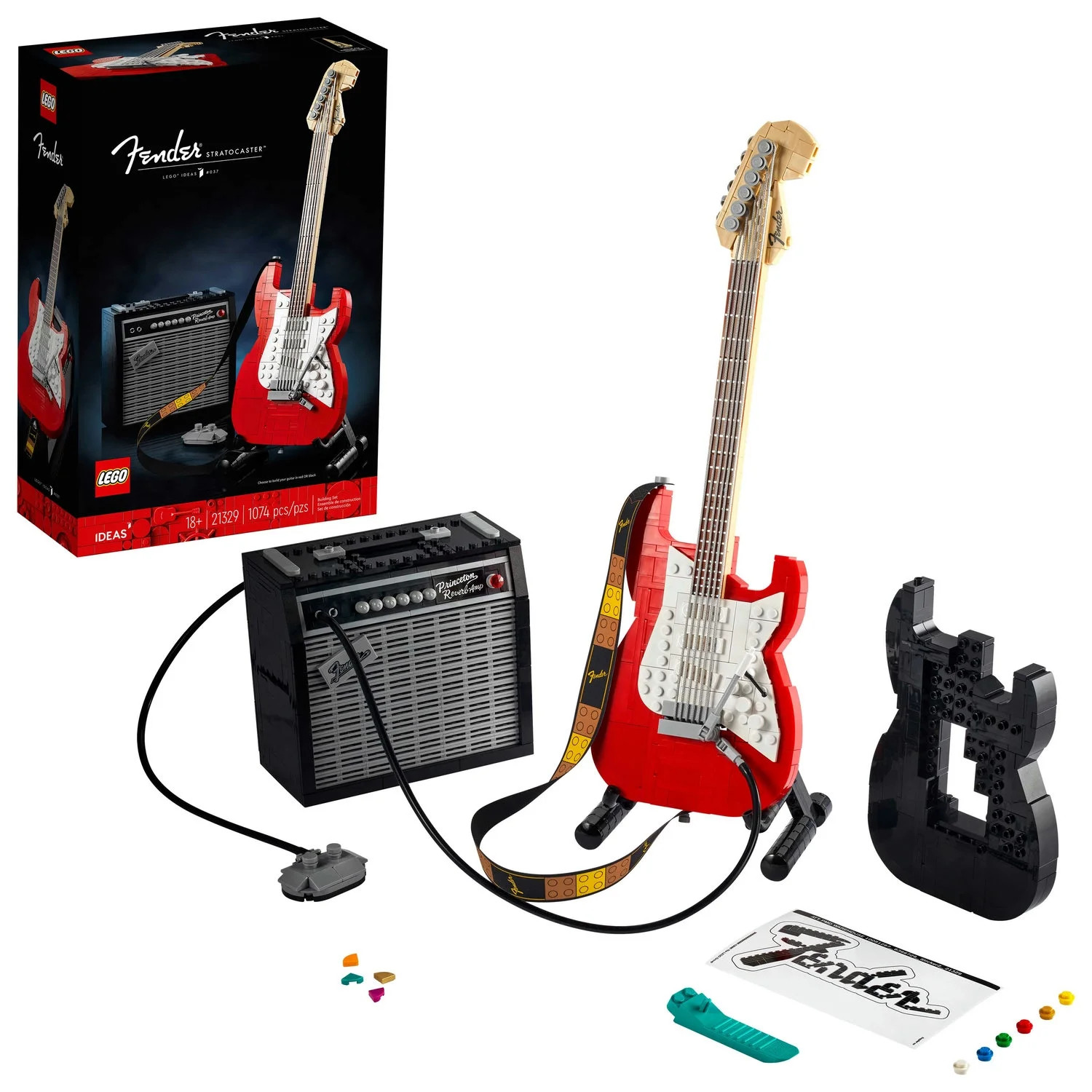 LEGO Ideas Fender Stratocaster 21329 Building Set (1074 Pieces) - Walmart.com | Walmart (US)