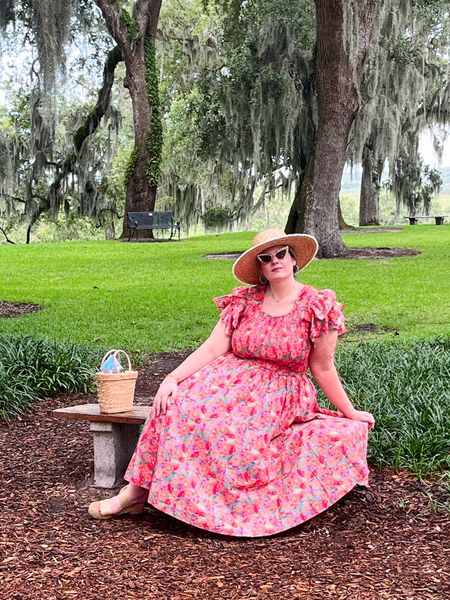 The prettiest for taking in the gardens. Use code dressedofintentions15 to save 15%. I am wearing a 1x but could have taken an xl since the top is fully smocked 

#LTKSeasonal #LTKPlusSize