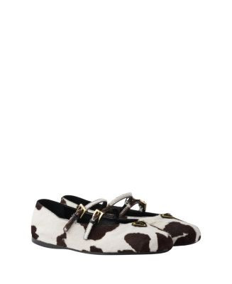 Prada Women's Printed Leather Ballerinas  | Bloomingdale's Shoes | Bloomingdale's (US)